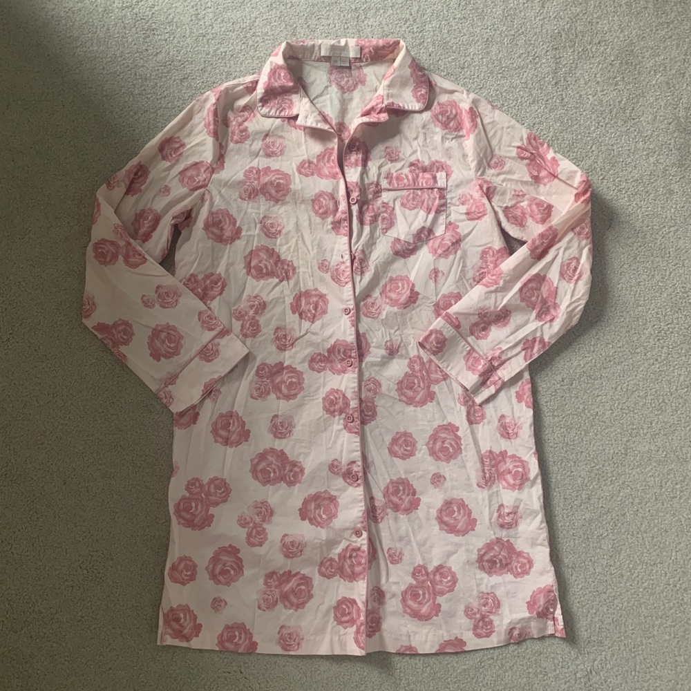 Gal Meets Glam Rose Floral Pajama Shirt / nightdress